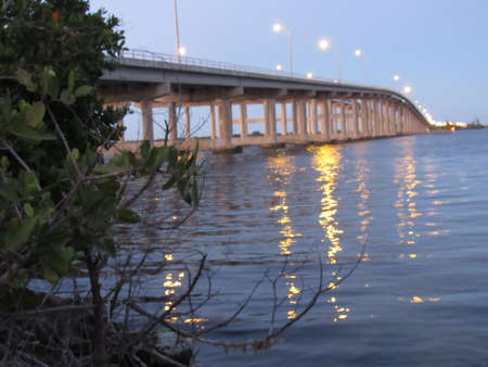 Bridge Over Waterの写真素材