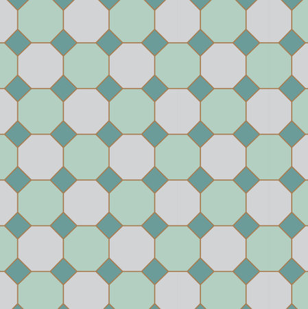 square tilt with Octagon line mesh pattern in vector.