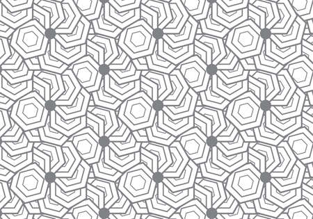 Modern stylish texture. Repeating geometric tiles with hexagonal elementsのイラスト素材