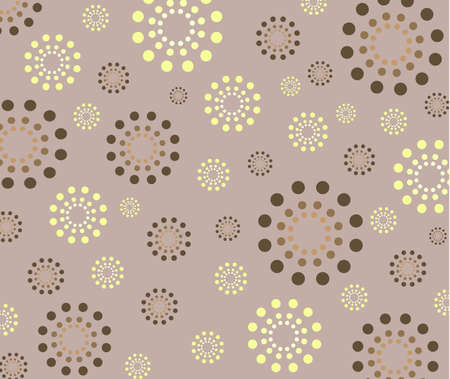 Abstract circle geometric floral pattern on a purple background. Vector illustrationのイラスト素材