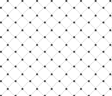 Vector pattern,dash and dotted diamond shape decorate with circle at centerのイラスト素材