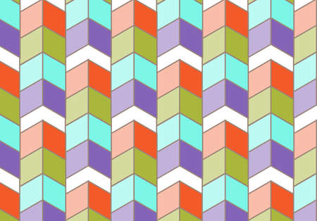 colorful zigzag aquare modern pattern texture.のイラスト素材