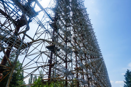 Former military Duga radar system in Chernobyl Exclusion Zone, Ukraine