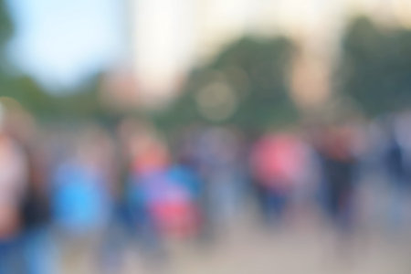 Defocused entertainment concert lighting on stage, blurred disco party.の写真素材