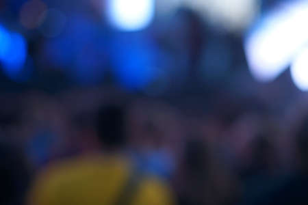 Defocused entertainment concert lighting on stage, blurred disco party.の写真素材