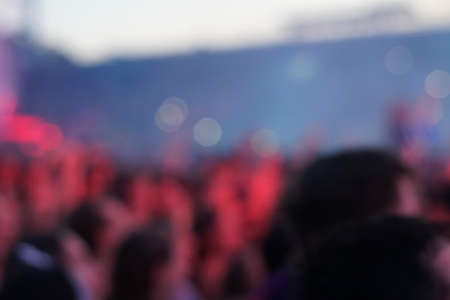 concert background, hand up , blurry background, beautiful bokeh live concertの写真素材