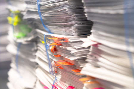 Paper packages for a recycling plantの写真素材