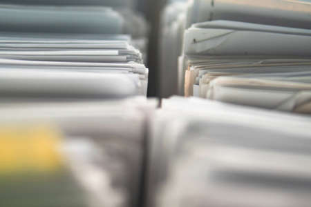 Paper packages for a recycling plantの写真素材