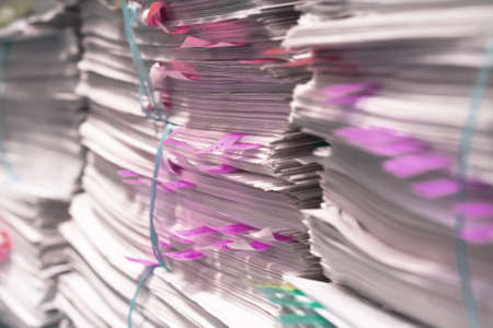 Paper packages for a recycling plantの写真素材