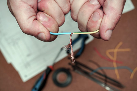 work electricity on electrical paper circuit