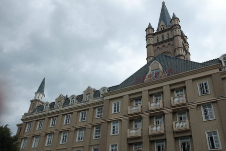 Evergrande football center buildingのeditorial素材