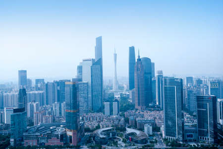 Pearl River New City landscape viewのeditorial素材