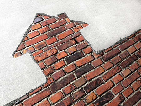 Very high resolution 3d conceptual image of an house の写真素材
