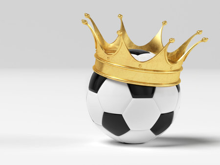 Computer generated imagine illustrating the champion of a soccer competition