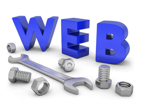 Very high resolution conceptual image of web construction.の写真素材
