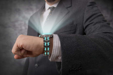 Futuristic watchの写真素材