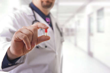 Male doctor in the hospitalの写真素材