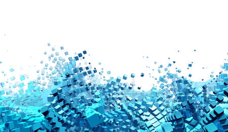 Computer generated abstract futuristic backgroundの写真素材