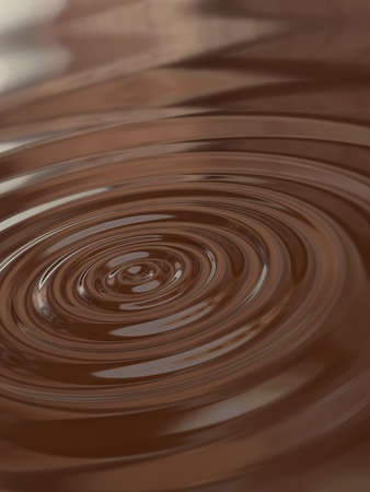 Very high resolution rendering of hot chocolateの写真素材