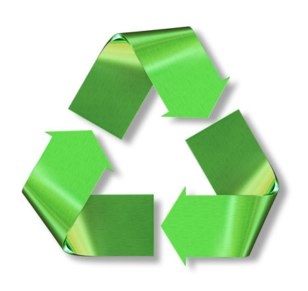 Very high resolution rendering of a recycling symbolの写真素材