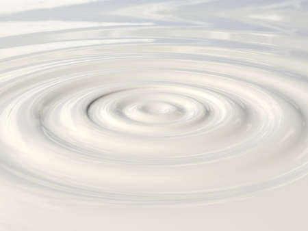 Veri high resolution rendering of a milk dropの写真素材