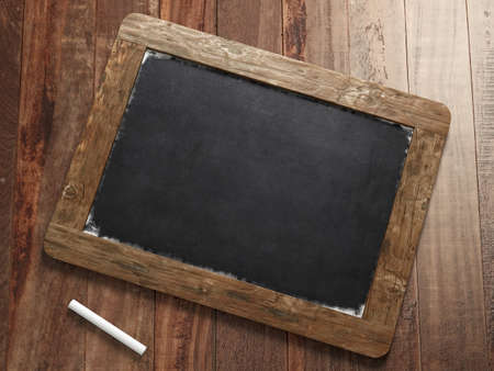 Very high resolution rendering of an old blackboardの写真素材