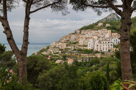 The beautiful Costiera Amalfitana in the south of Italyの写真素材