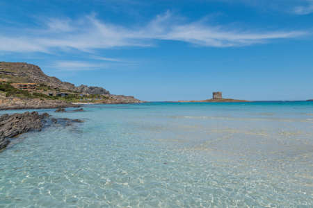 Landscape of a famous Sardinian beautiful beachの写真素材