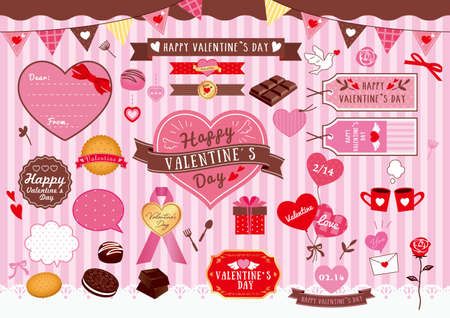 Valentine  illustrationのイラスト素材