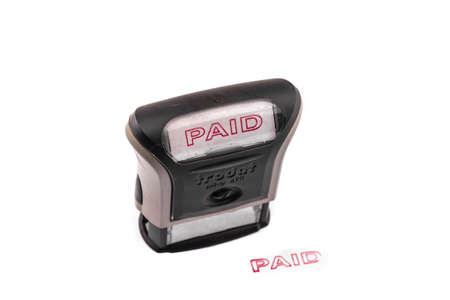 Paid stampの写真素材