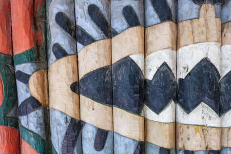 colorful Wood log can be used as  background texturedの写真素材