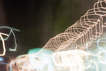 Abstract light in night life.