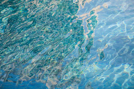 blue Water in  swimming poolの写真素材