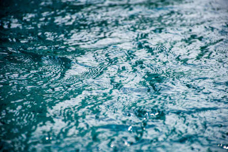 blue Water in  swimming poolの写真素材