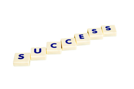 Financial concept,scrable  success textの写真素材