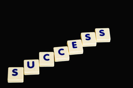 Financial concept,scrable  success textの写真素材