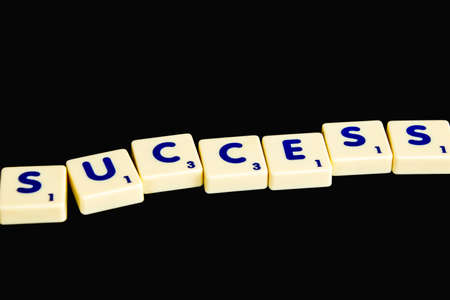 Financial concept,scrable  success textの写真素材