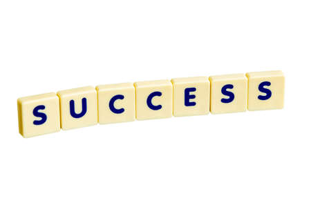  success  on a blocksの写真素材