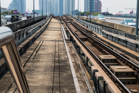 BANGKOK, THAILAND - April 14: BTS station  in Bangkok, Thailand on April 14, 2015