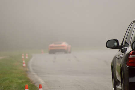 Car in circuit.の写真素材