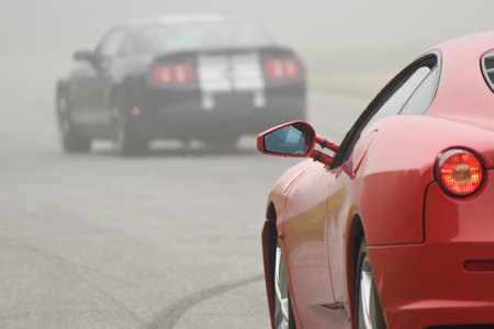 September 11,2015: Ferrari 458 GT at le Circuit de LohÃ©ac,France.