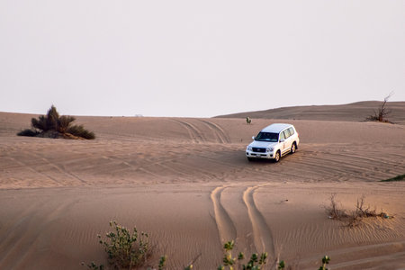 Dubai, United Arab Emirates -November 6, 2015: Dessert Safari Dubaiのeditorial素材