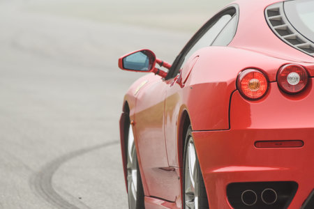 September 11,2015: Ferrari 458 GT at le Circuit de LohÃ©ac,France.