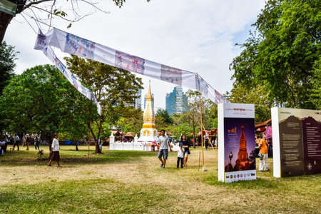 Bangkok,Thailand- January 16,2016 : Thailand Tourism Festival 2016 at Lumpini Park, Bangkok ,Thailandのeditorial素材