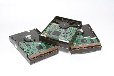 Hard drives isolated