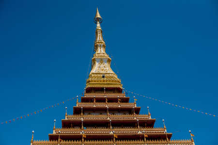 Temple in Thailand PhraMahathatKaen Nakhon Khon Kaen province Thailandの写真素材