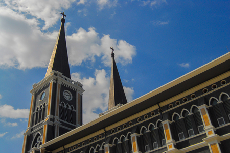 Catholic Church in Chanthaburi province, THAILANDの写真素材