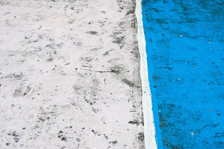Abstract sports floor showing markings colorful for different games, multi-sport painted on courtの写真素材