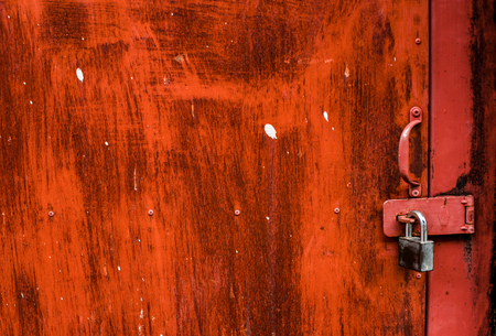 Rusty corrugated metal wall ,rusty Zinc grunge style backgroundの写真素材