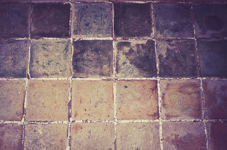 Ceramic tiles beige square mosaicの写真素材